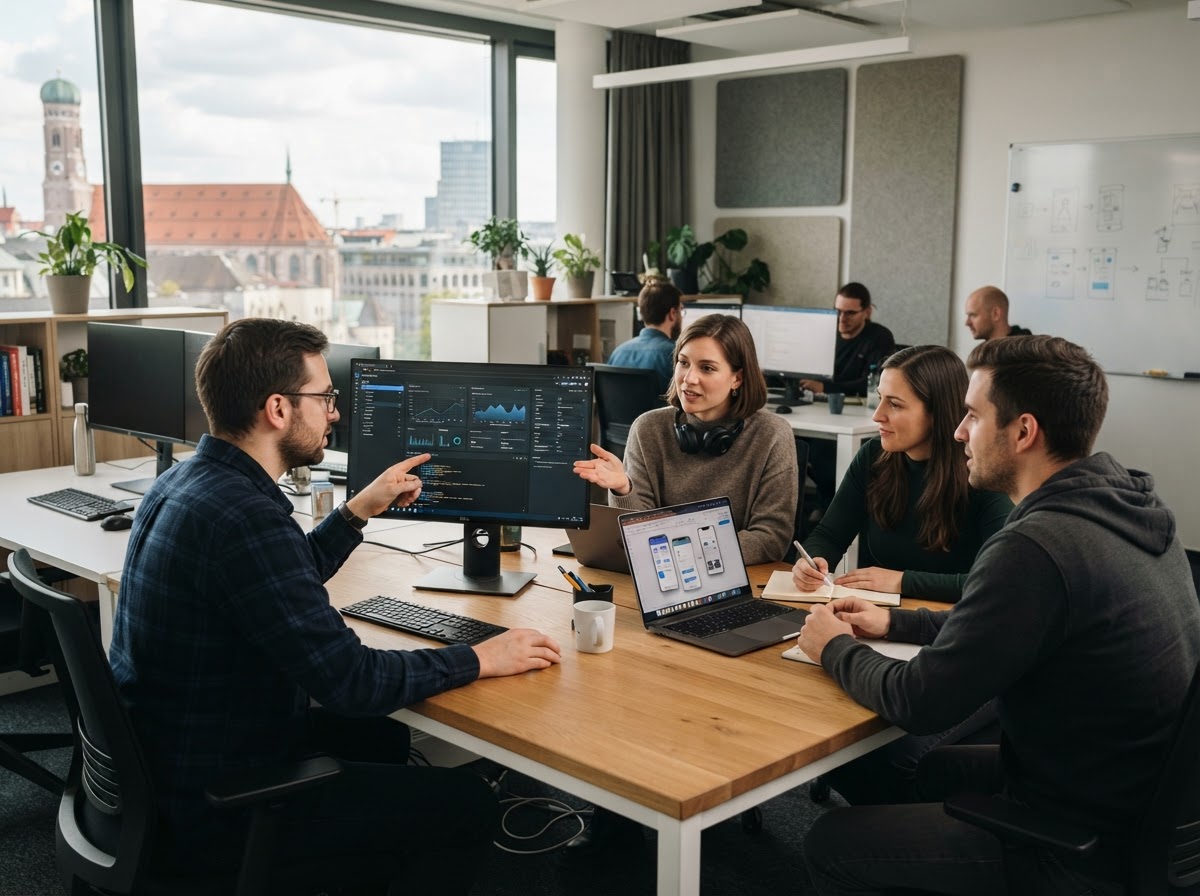 Cyrtad Devolt team reviewing data analysis workflows for remote investors